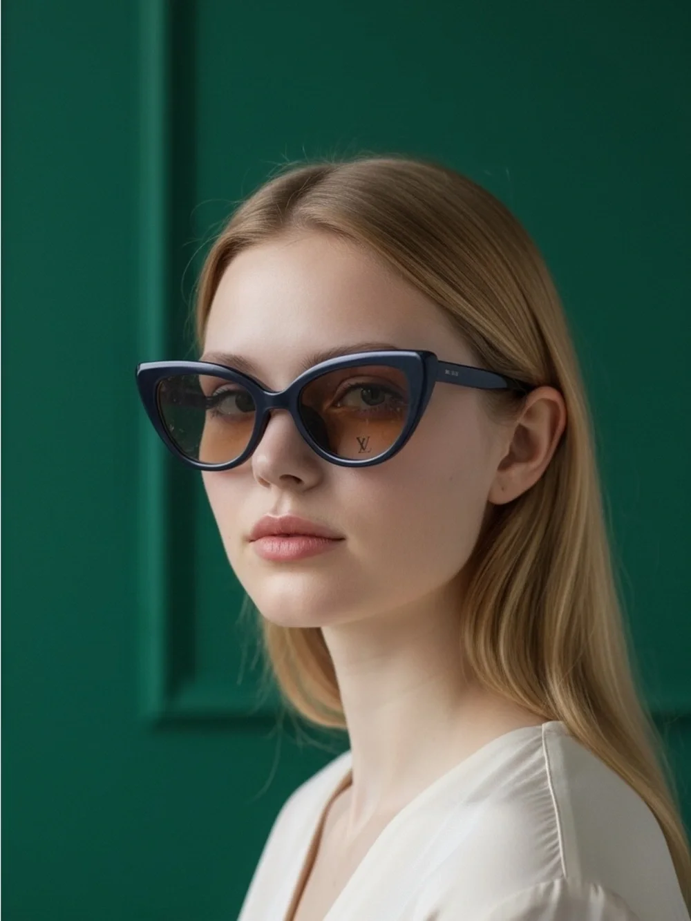 Black Cat-Eye Acetate Glasses - prescription frame